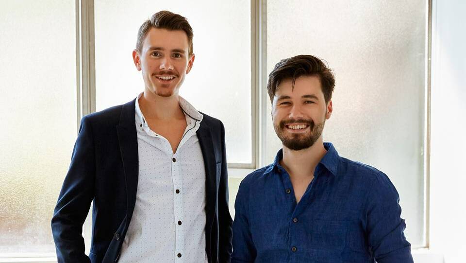 In flux: Party founders Nathan Spataro and Max Kaye. Photo: Supplied.