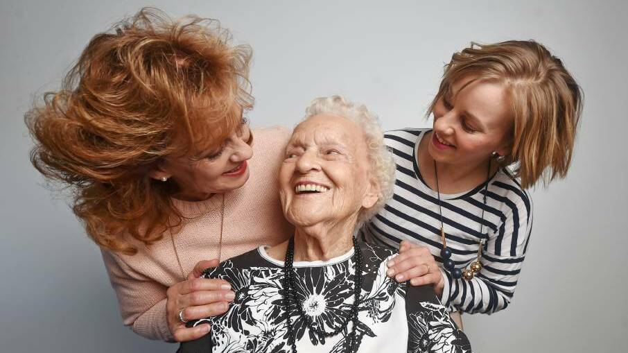 FAMILY: Wilma Henderson celebrates Mother's Day with daughter Pamela Bell and granddaughter Naomi van der Leeuw. Picture: DARREN HOWE
