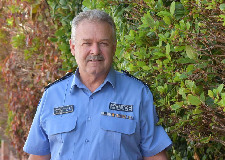 Safety first: South West District Superintendent Mick Sutherland. WA Police will be out in force over the Easter holiday period. Photo: Emily Sharp. 