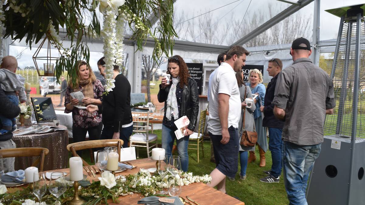 Couples flocked to The Gathering wedding expo on Saturday at Black Brewing Co