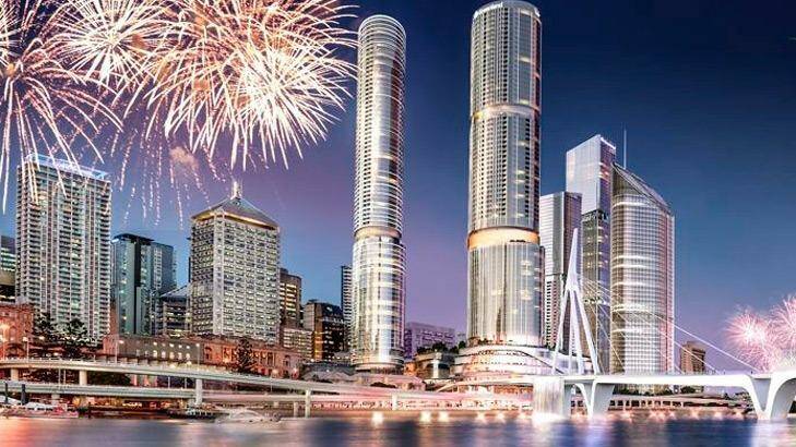 An artists impressions of Crown's proposals for Brisbane.