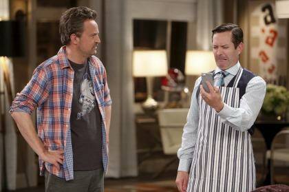 <i>The Odd Couple</i>: Matthew Perry and Thomas Lennon star in the reboot.