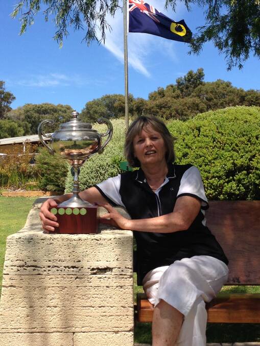 Aussie heroine: Sue Bloxam has stunningly been named Margaret River Golf Club's club champion for the 13th time.