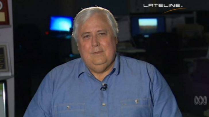 Clive Palmer to <i>Lateline</i> host Emma Alberici: "Goodbye, goodbye, I don't want to talk to you anymore. See you later."