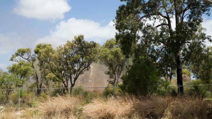 Residents fear the dust from the clearing of Roe 8 could contain asbestos.