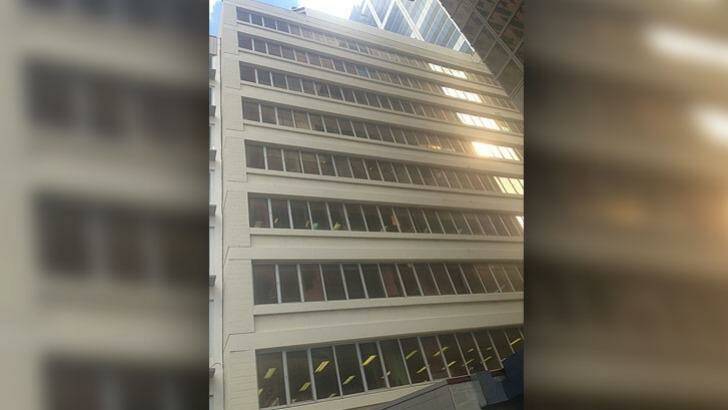 Emergency services were called to the Perth CBD after a man reportedly fell from 895 Hay Street. Photo: Brendan Foster 