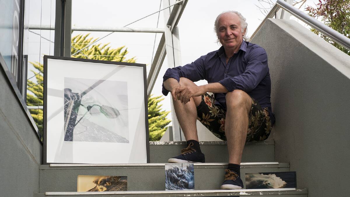 Traveller: Tony Warrilow is closing the doors of his Warrahwillah gallery, but will continue to travel and shoot his unique perspective on the ocean. 	Photo: Sandy Powell.