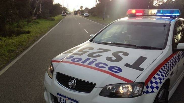 A police car at the scene of the fatal crash in Southern River. Photo: Seven News