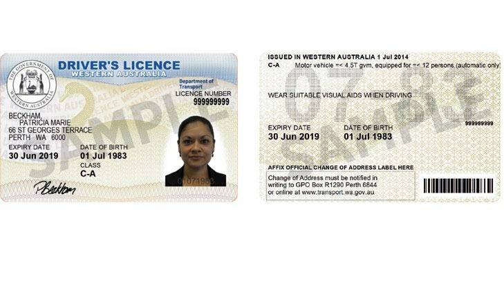 How current driver's licences look in WA