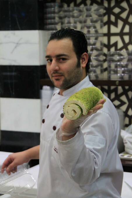 Even watching the chef prepare Syrian ice-cream, or booza, at Damascus Sweets is an experience. Photo: Ben Groundwater