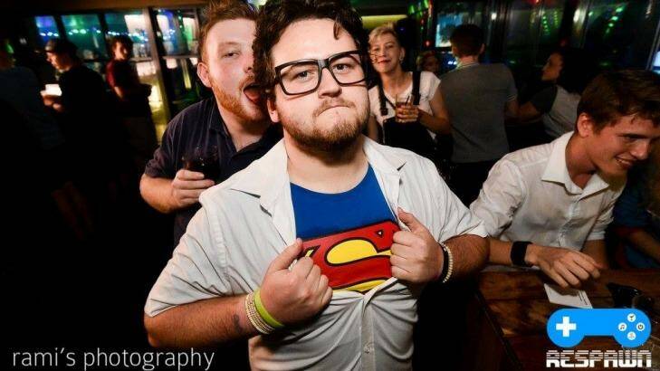 A punter at a Marvel versus DC party hosted by Respawn earlier this year.  Photo: Rami's Photography 