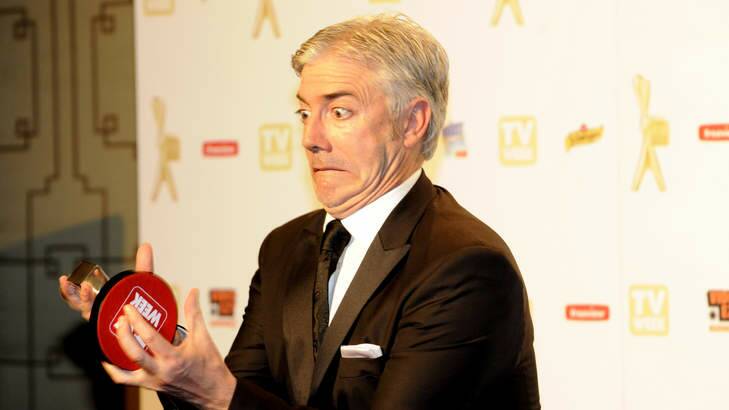 Public vote: Shaun Micallef with his Silver Logie in 2010.