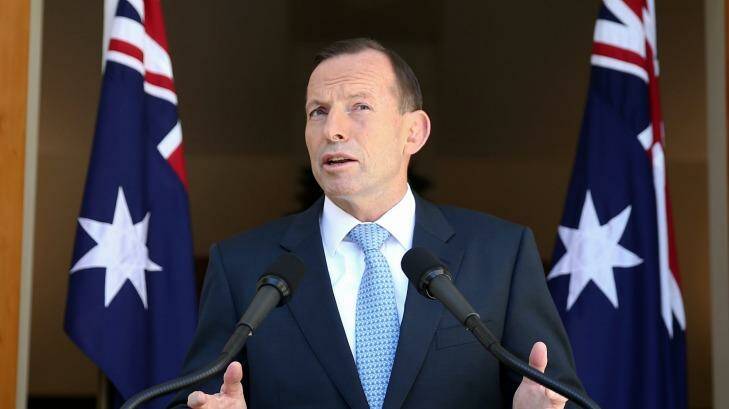 Tony Abbott should have demoted himself. Photo: Alex Ellinghausen