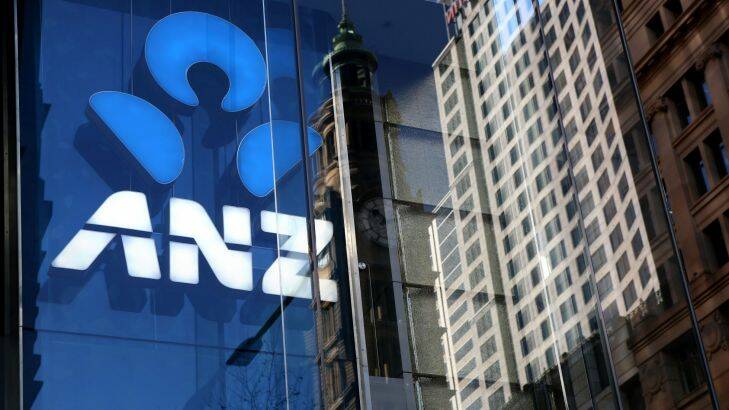 SYDNEY, AUSTRALIA - July 22, 2017:  SYDNEY, AUSTRALIA - SMH /AFR NEWS / FEATURES: 220717: Advertising/signage for ANZ Bank in Sydney's CBD. Tourism GDP  Industries economy business Australia Tourists Balance of Payments exchange rates money finance monetary policy fiscal policy NSW China Asia Dollar Yuan (Photo by James Alcock/Fairfax Media). generic