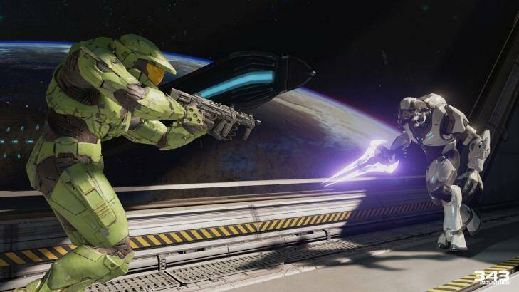 Shootout: <i>Halo 2 Anniversary</i> is the centrepiece of a collection that puts all of Master Chief's exploits — and the history of Halo multiplayer — at your fingertips. Photo: 343 Industries