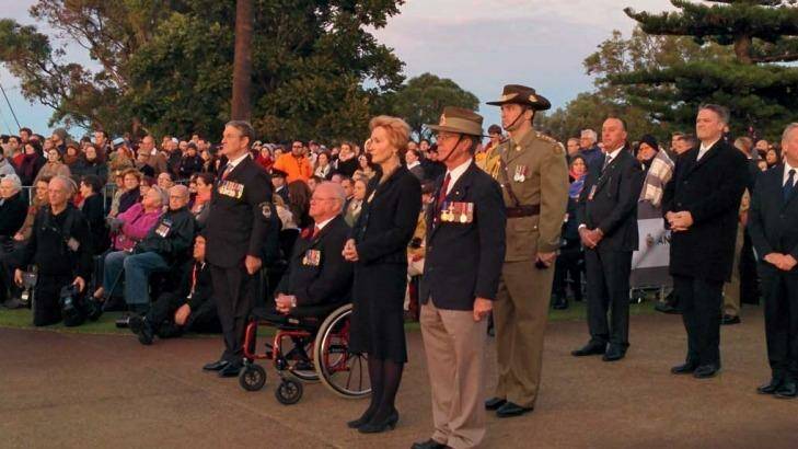 It is thought the fires were deliberately lit not far from the dawn service at King's Park war memorial Photo: Matthew Thompsett