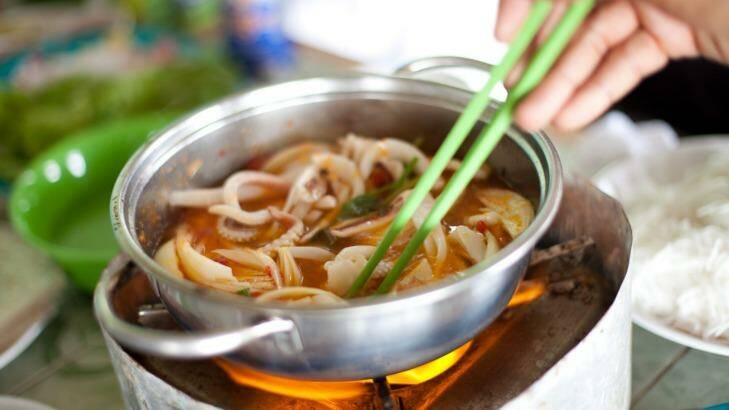 Pho real: a Vietnamese seafood hot pot.
 Photo: Guy Wilkinson
