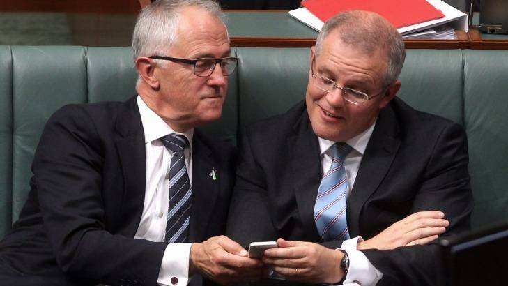 There has been tension between Malcolm Turnbull and Scott Morrison recently. Photo: Alex Ellinghausen