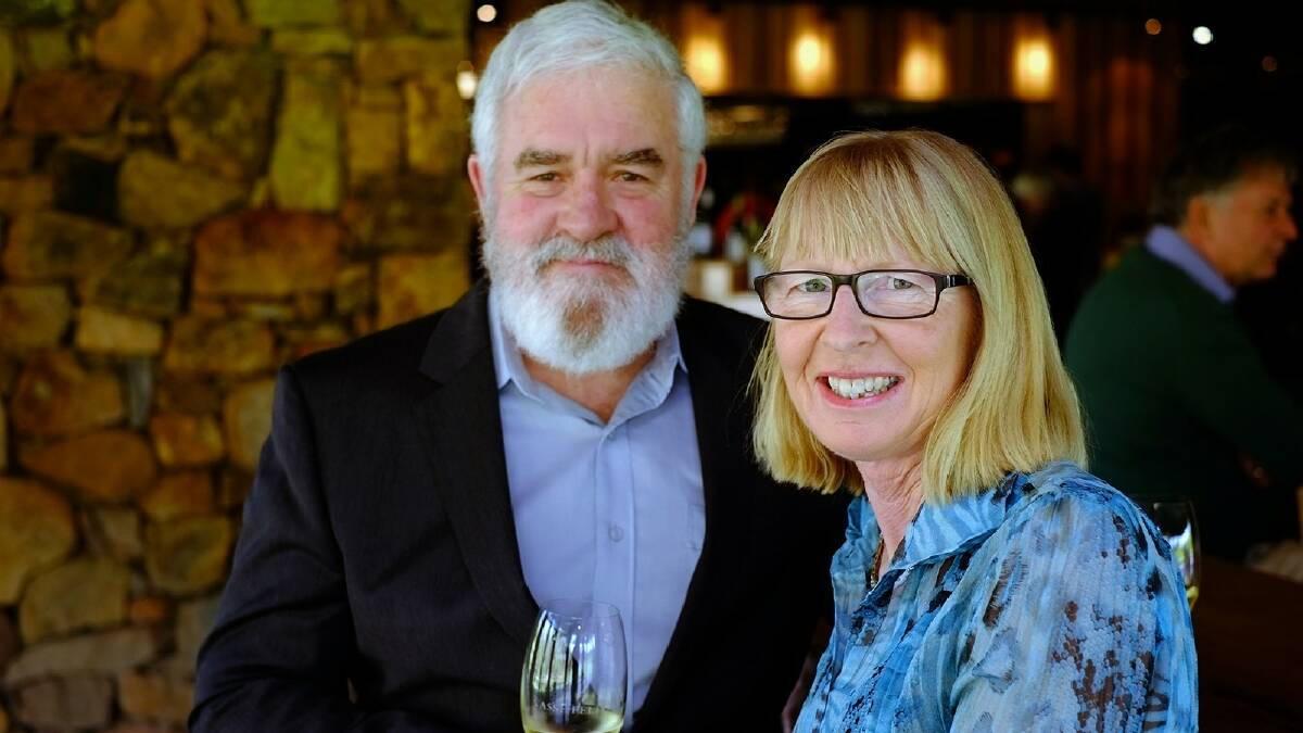 Vasse Felix Winery hosted the Australian chamber orchestra ACO2 on the weekend. Pictured are Geoff and Alison Bower. Photo by Sandy Powell/Margaret River Mail.