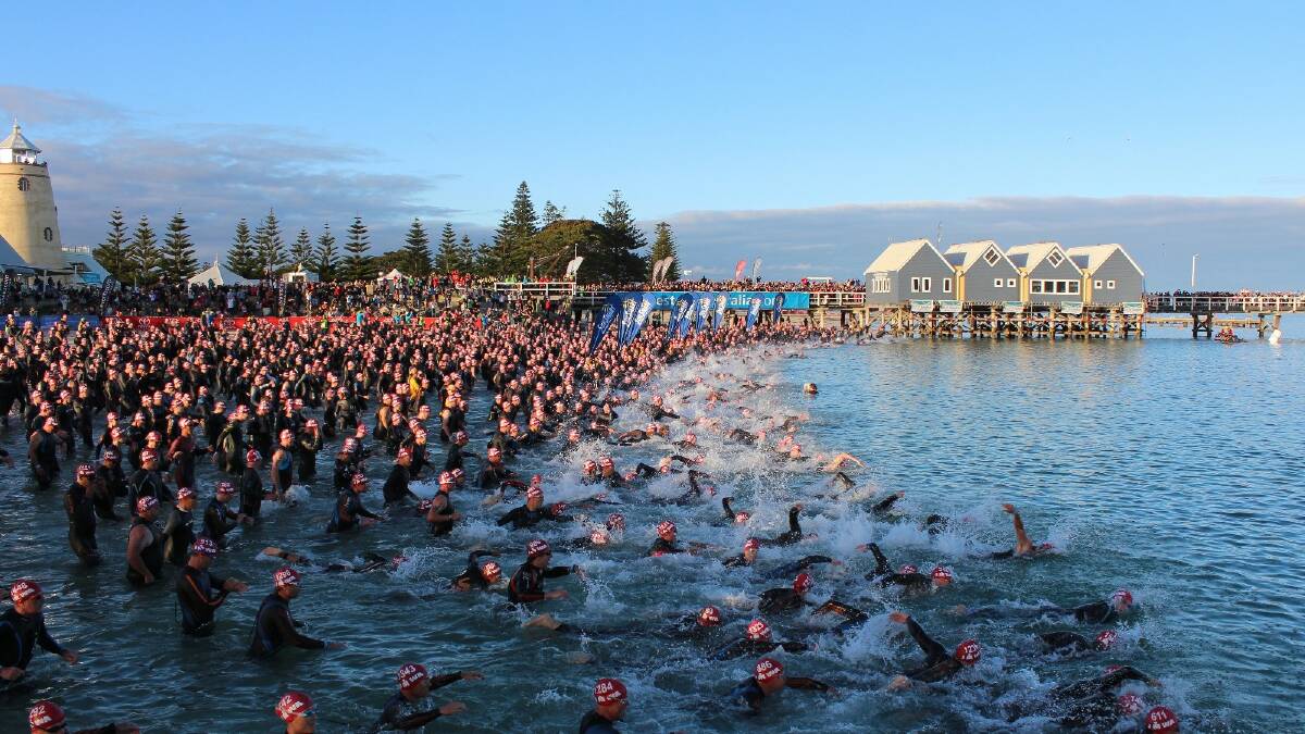Almost 2,000 competitors participated in the ten year anniversary of the SunSmart Ironman WA. Photo: Busselton-Dunsborough Mail.