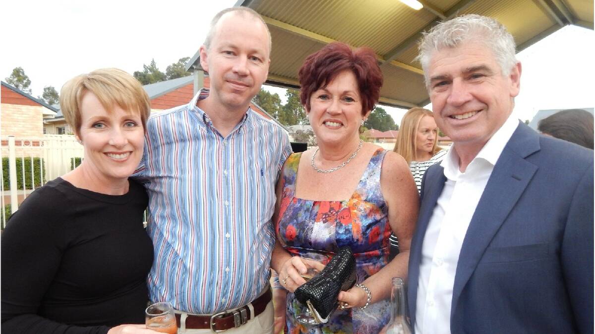 Tracey-Ann and Michael Rix with Lola and Gary Wood at the Shire of Collie Christmas party. Photo: Angela Clutterbuck/Collie Mail.