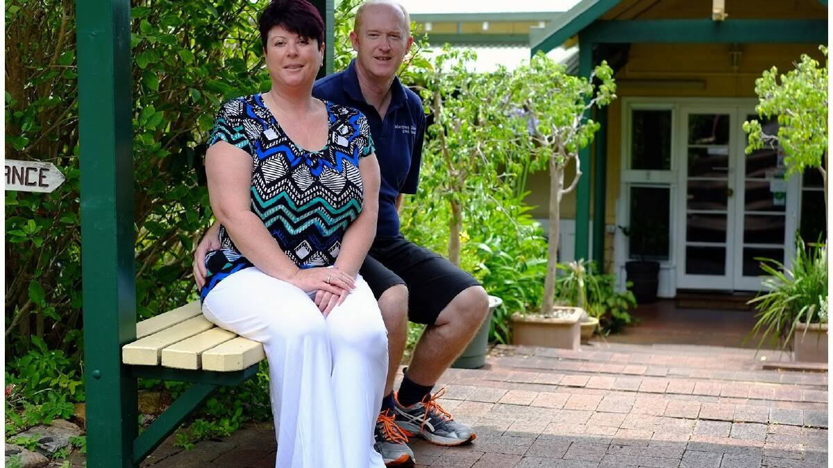 Debbie and Peter Noonan out the front of their bed and breakfast, the Margaret River Guest House, which has just been named Australia's best B&B. Photo by Sandy Powell/Margaret River Mail.