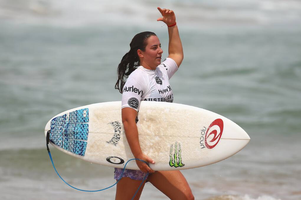 Tyler Wright threw down a 16.74 to top the first round of the 2015 Drug Aware Margaret River Pro women's event. Photo: Getty Images. 