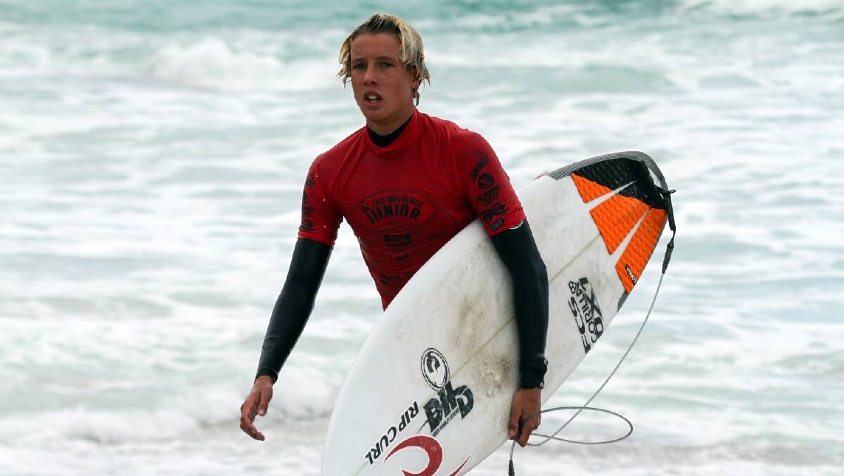 Young surf star Jacob Willcox, Margaret River, was expected to do well in the Trials.