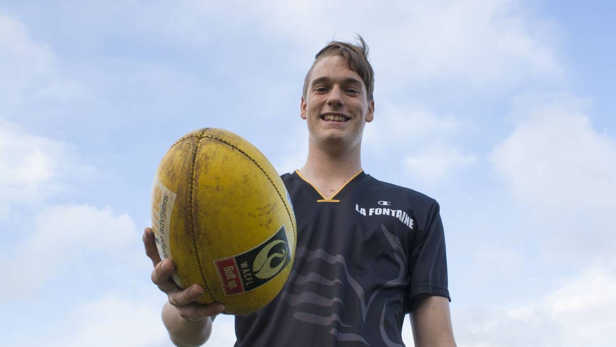 Strong achiever: Kane LaFontaine was selected to play for the State Schoolboys Western Australian 15s.