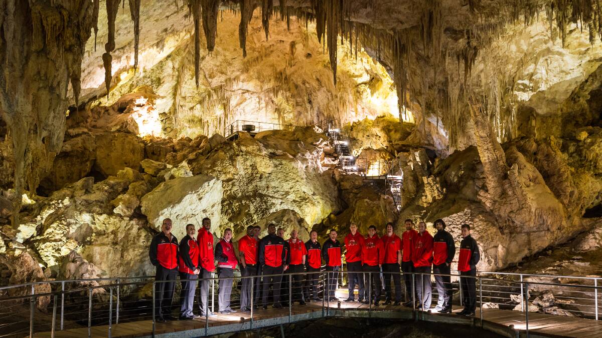 Perth Wildcats give thanks with Mammoth Cave memento