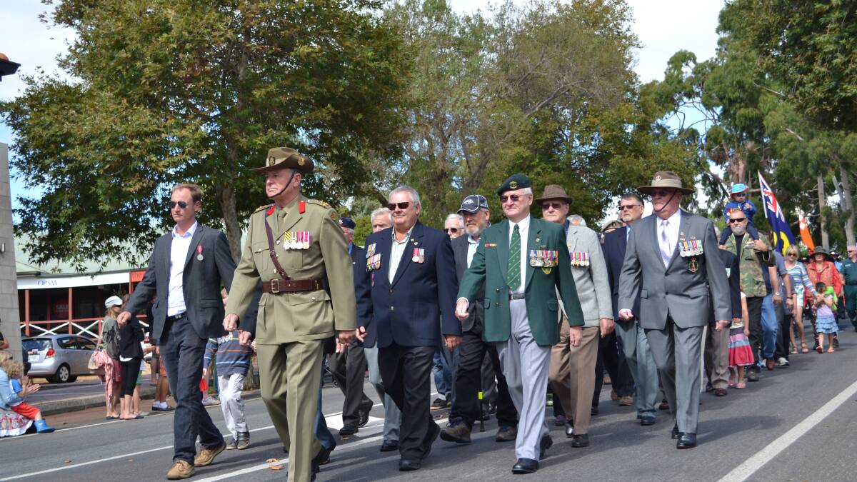 The Anzac Day 2014 March saw members of the public follow local service groups, led by the Busselton Brass band, from Reuther Park to Memorial Park for the annual ceremony. Photos by Sandy Powell and Zannia Yakas.