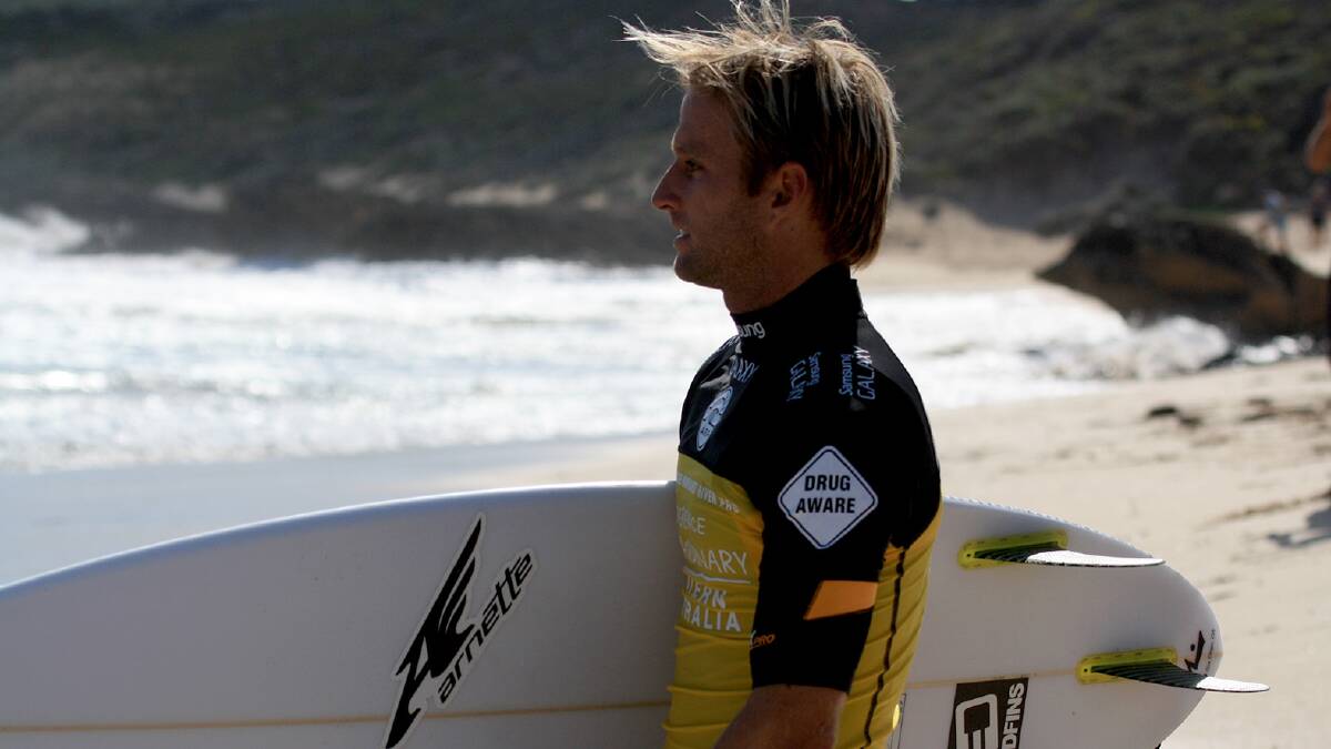 Sunday Funday: The 2014 Drug Aware Margaret River Pro was claimed by Tahitian Michel Bourez, whose fluorescent green wetsuit legs were synonymous with powerful surfing throughout the entire event. Photo by Sandy Powell.