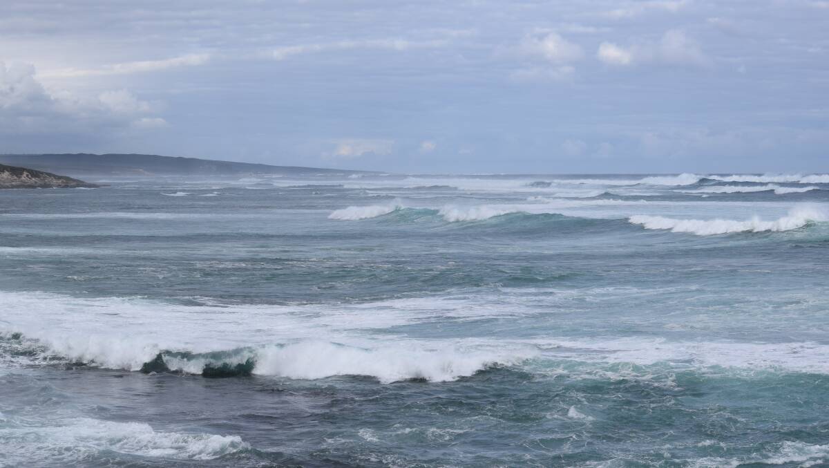 The swell beginning to build on June 25 at Surfers Point, Margaret River.
Photo by Amy McKie