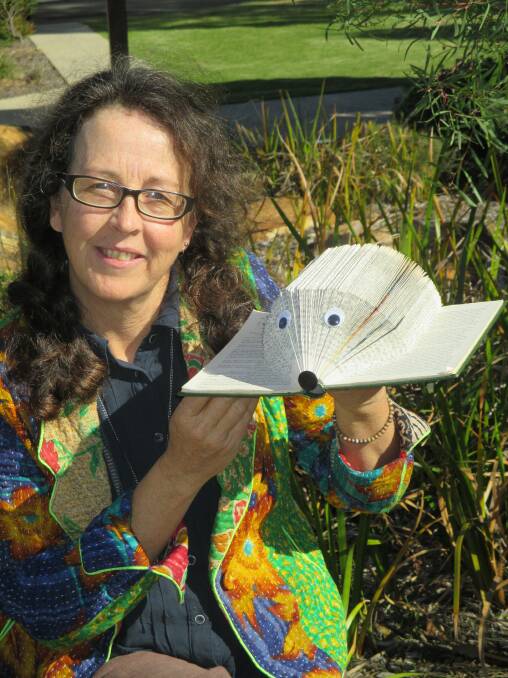 Margaret River storyteller Margot Edwards will teach children how to make hedgehogs from old books during the Margaret River Readers and Writers Festival.
