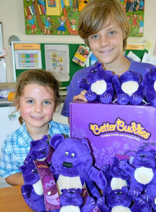 Scarlett from Year 1 and Jarra from Year 6 are part of the new buddy program at MRIS.