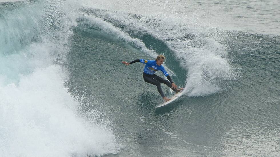 Riding into the Junior Titles: Jacob Willcox is ready to take on waves in Portugal.