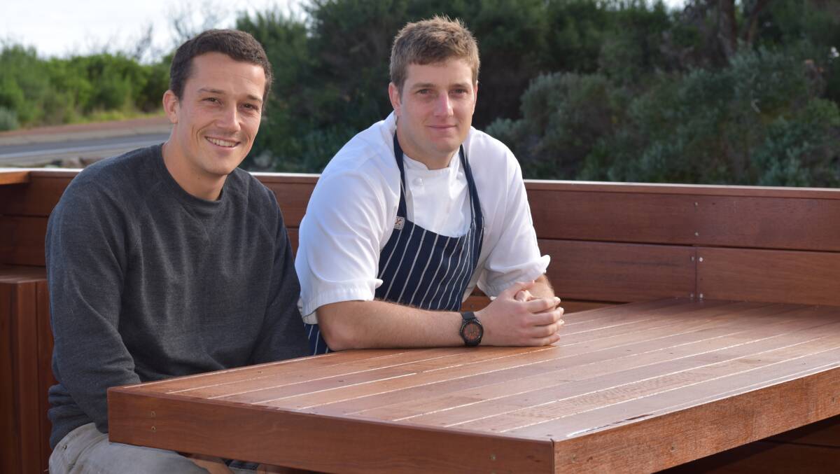 Anthony Janssen and Andy Foulsham are keen to see locals make the most of the new deck at The Common when it launches in August. 