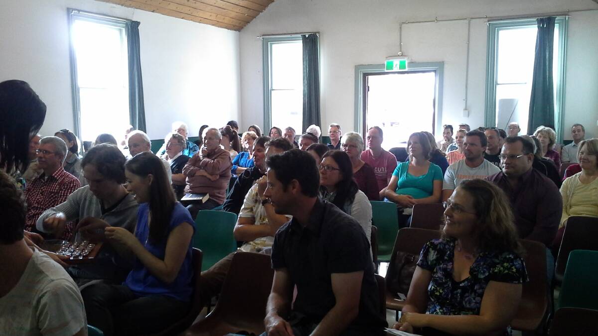 Around 100 people turned up to the Vasse Hall on Easter Sunday for the first service of the Freedom Church in Busselton.