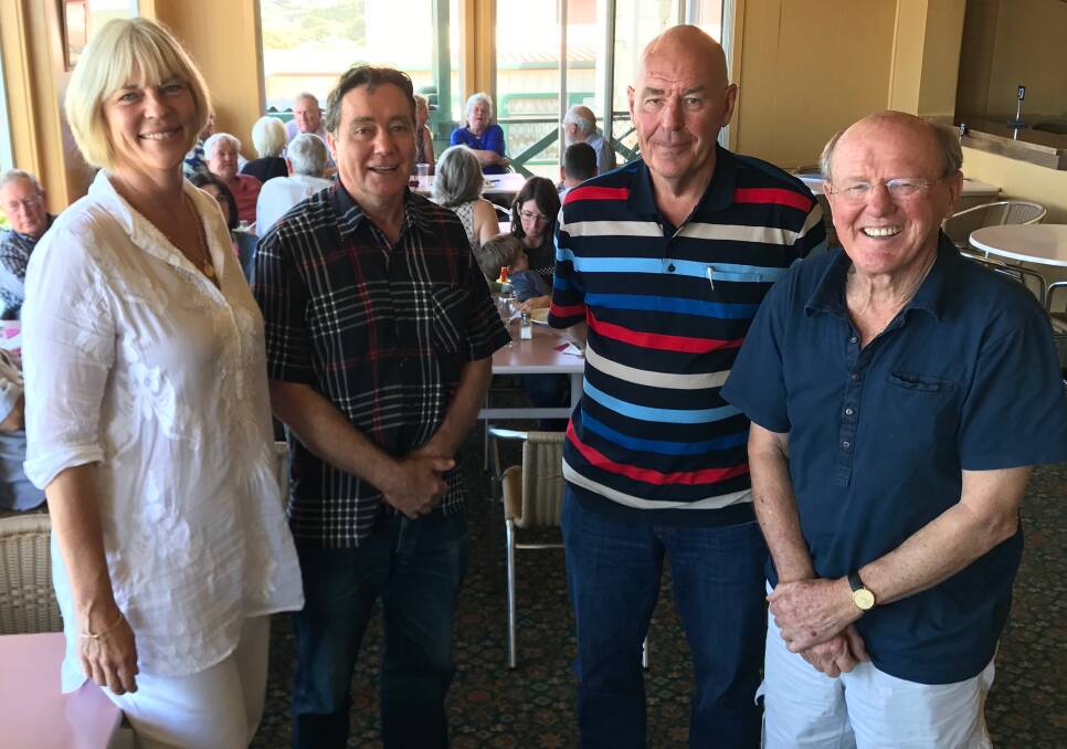 Sweet meet: Edda Emery, Wayne Passmore, Peter Wallace and Peter Goldswain at the Augusta Hotel, where beekeeping enthusiasts gathered to establish a South West chapter of the society. Photo: Ian Parmenter