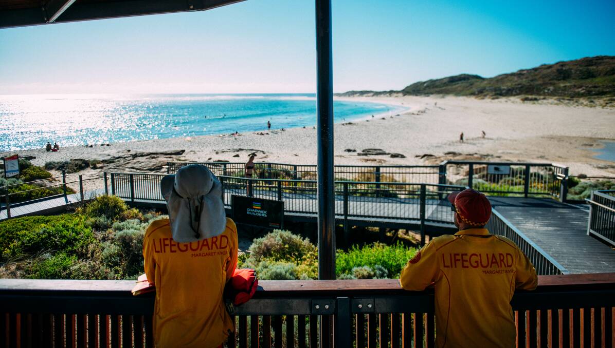 Changing guard: Rivermouth lifeguards will knock off after a busy summer season protecting beachgoers. Photo: Elements Margaret River
