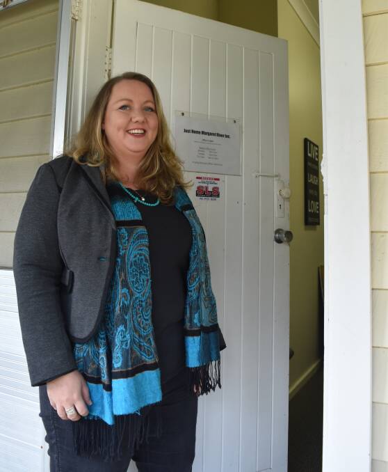 Open door: Just Home's Katie Gray is encouraging residents in the community experiencing homelessness and housing stress to visit the advocacy group for help. Photo: Nicky Lefebvre