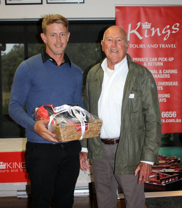 Top performer: Rhys Owen (left), winner of the Kings Tour and Travel Event last Saturday. Photo: Margaret River Golf Club
