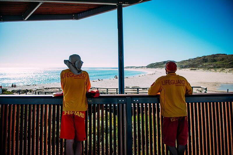 Lifeguards will monitor Prevelly's Rivermouth Beach from December until April 2018.
Photo: Elements Margaret River