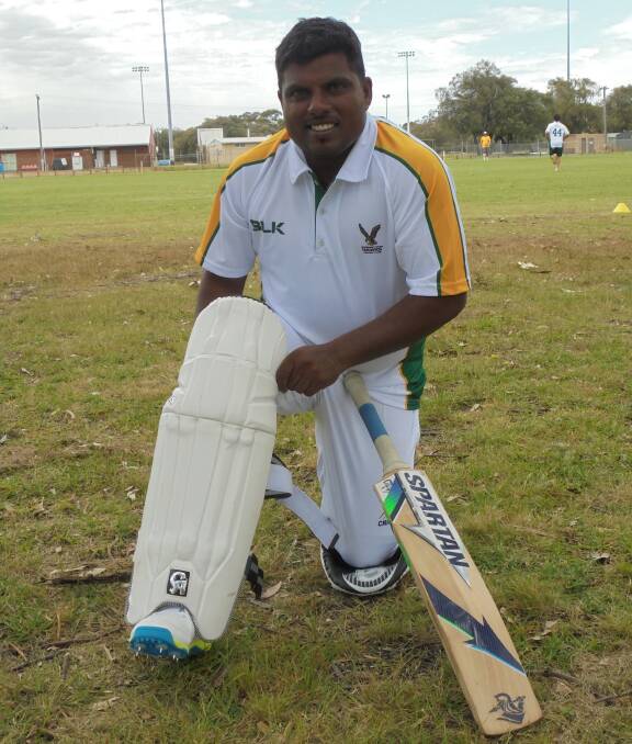 BRINGING HOME THE WIN: All-rounder Rumesh Silva pioneered Margaret River Hawks to victory over Cowaramup on Saturday. Picture by Allan Miller.