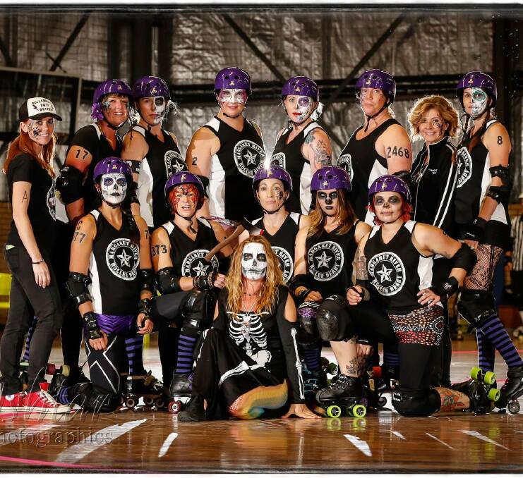 Fired up: The Cab Savs fly to Adelaide to take part in the world's largest roller derby tournament. Photo: Ishtar Photographics