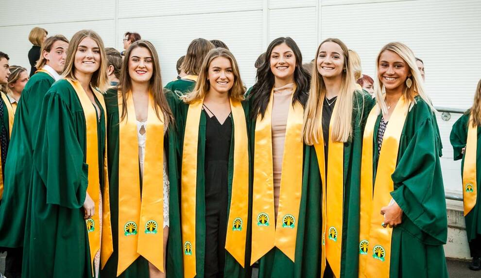 Students from the Margaret River Senior High School 2016 graduating class. Photo: MRSHS