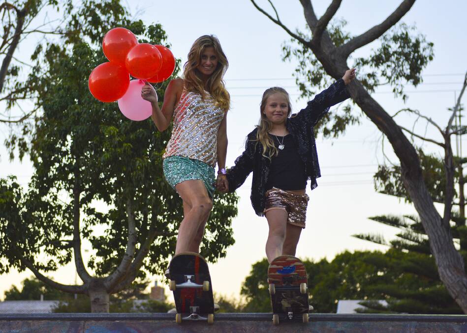 Sparkle 'N' Skate: Skaters are encouraged to dress in something sparkly to celebrate the fundraising event this Friday. Photo: Ness Moore. 