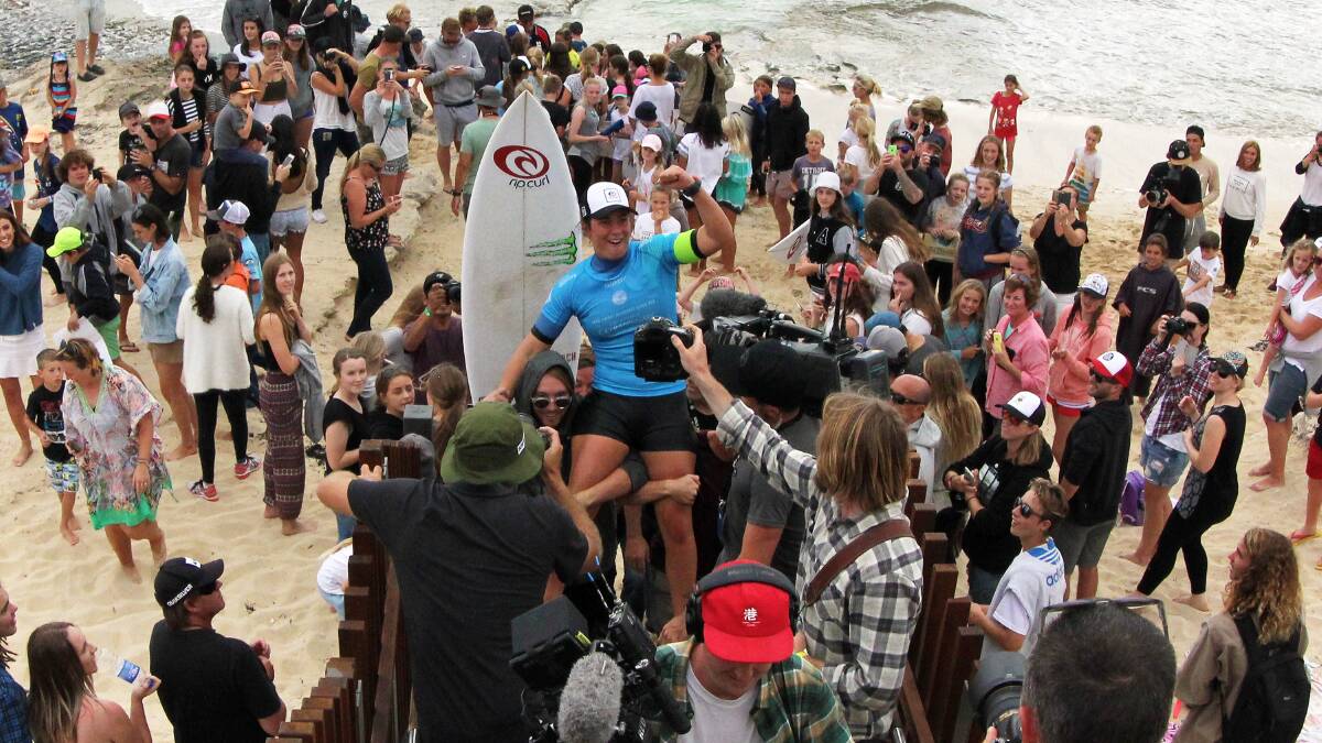 In doubt: Rumours are swirling that the Margaret River Pro could be cut from the World Surfing League Tour.
Photo: SWA/Majeks