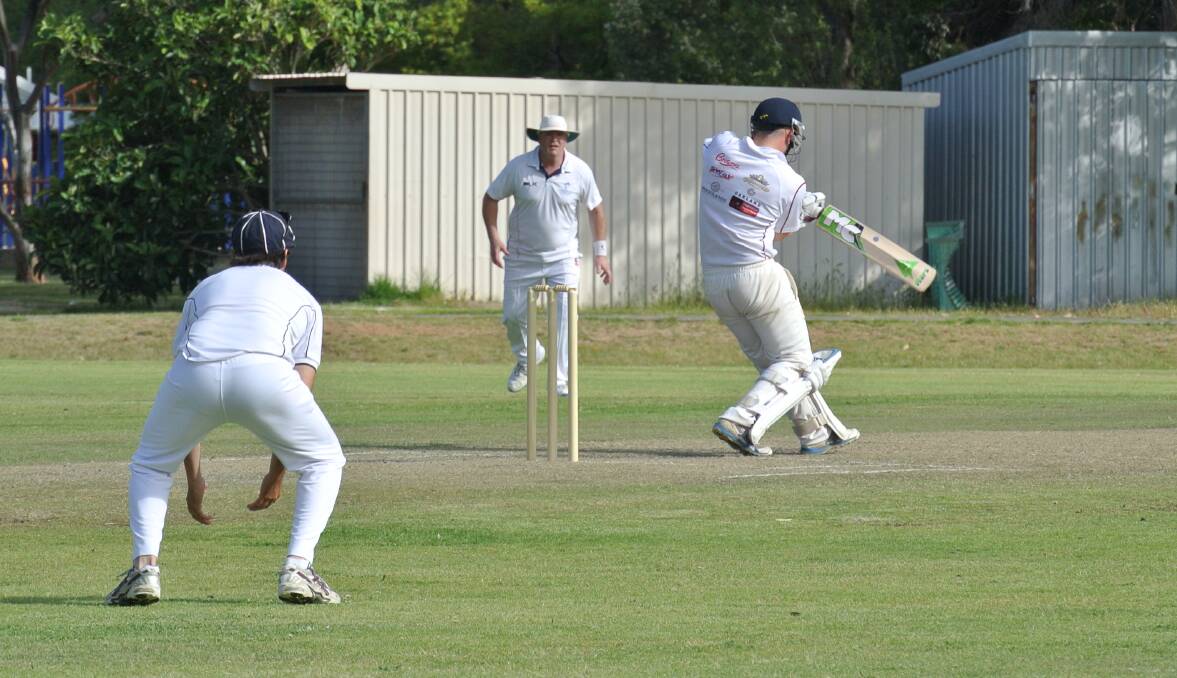 Mighty effort: The in-form James Stanistreet during Cowaramup's clash against Dunsborough on the weekend. Photo: Cowaramup Cricket Club