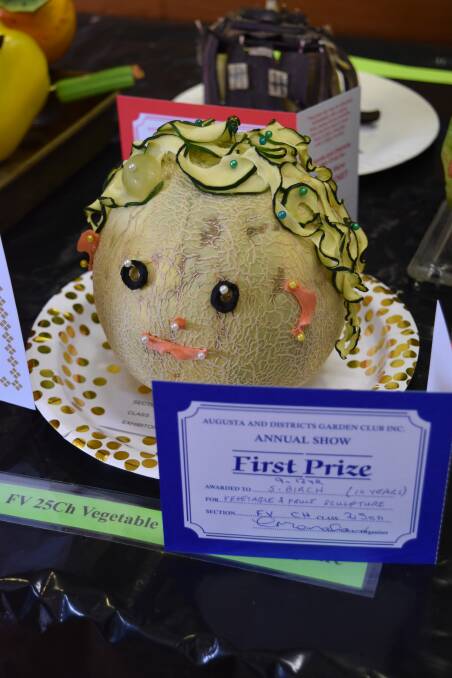 Fruity fun: Local school students were awarded for their creativity.
